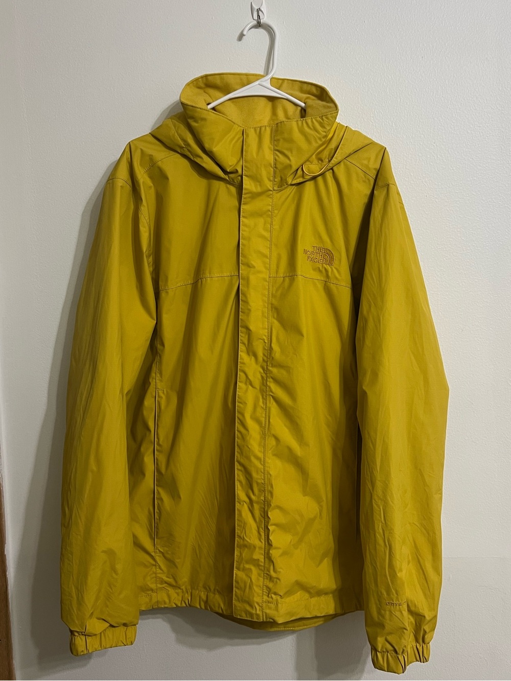 The North Face Men’s Hooded Yellow Raincoat